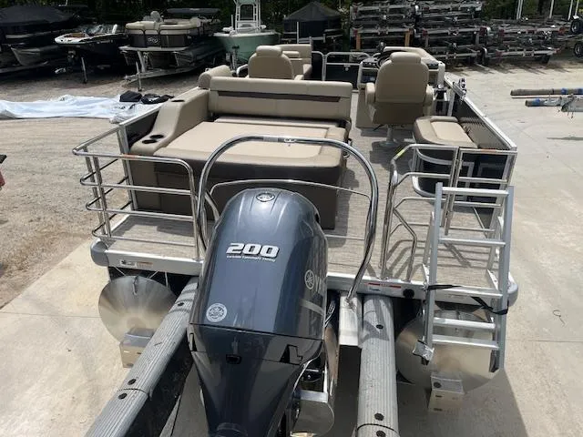 Slide: The Image of 2023 Godfrey SWEETWATER 2286 SFL pontoon boat with powerful 200 HP engine. - 4