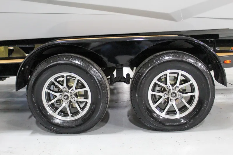 Slide: The Image of 2025 ATX Surf Boats 20 Type-S trailer wheels, dual axle, sleek design. - 31
