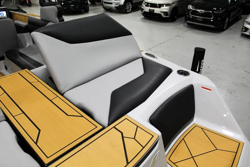 Slide: The Image of 2025 ATX Surf Boats 24 Type-S interior with sleek seating and modern design. - 27
