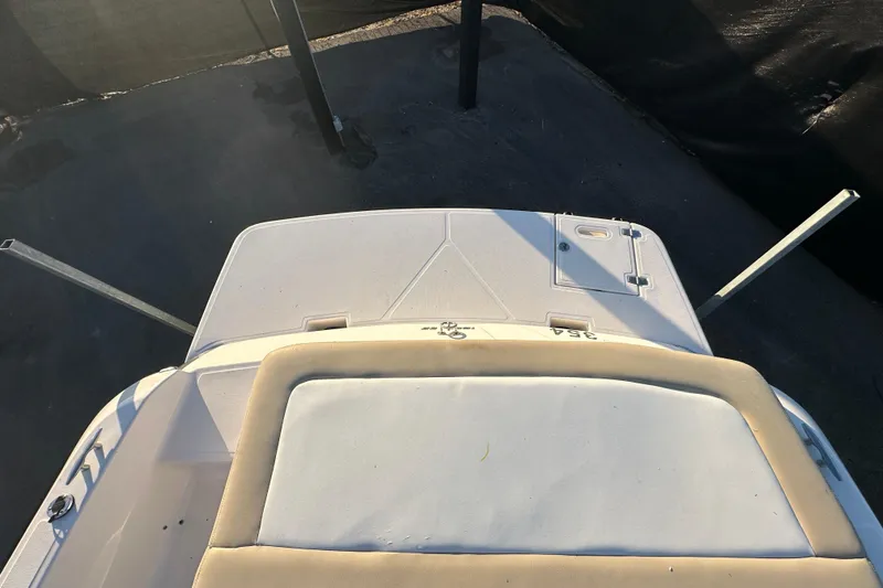 Slide: The Image of 2017 Regal 1900 Bowrider boat deck, featuring a spacious seating area. - 65