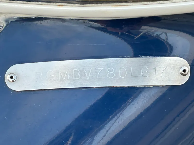 Slide: The Image of Hull identification number on a 2017 Regal 1900 Bowrider boat. - 70