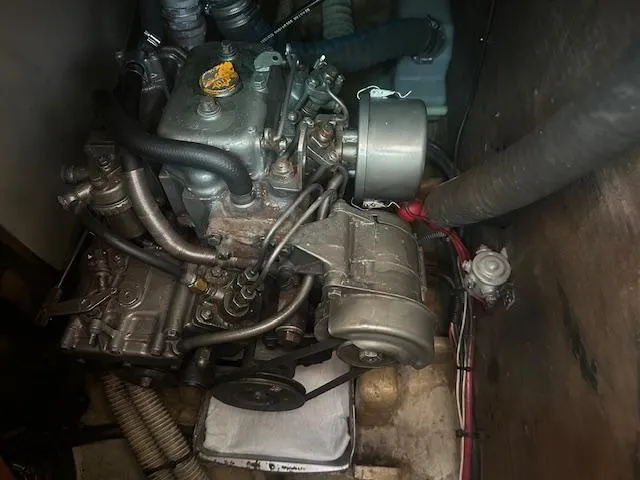 Slide: The Image of 1979 Bristol 299 engine compartment with visible components and wiring. - 14