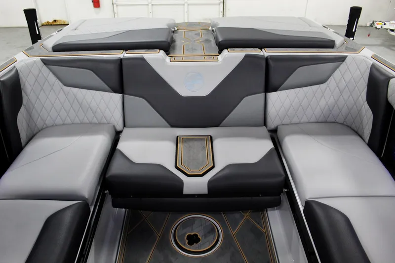 Slide: The Image of Luxurious interior of 2025 Tigé Z3 boat with elegant seating and modern design. - 20