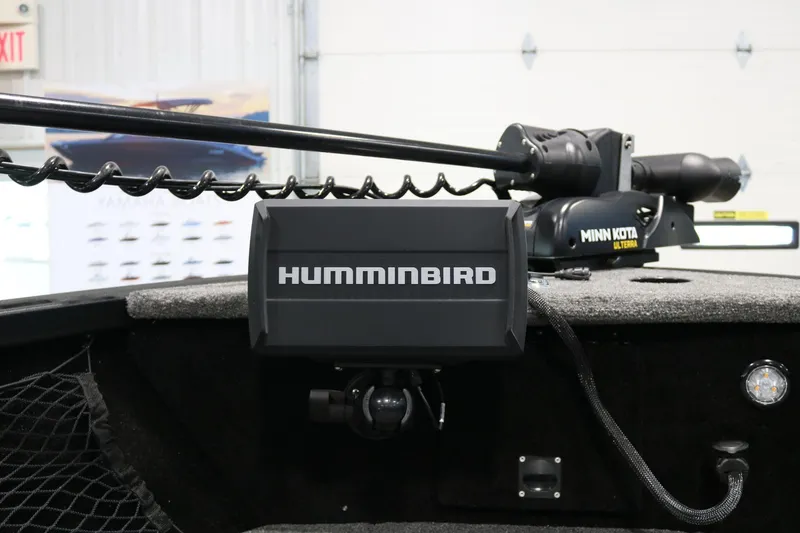 Slide: The Image of 2023 Alumacraft Competitor 185 CS with Humminbird and Minn Kota Ulterra equipment. - 11