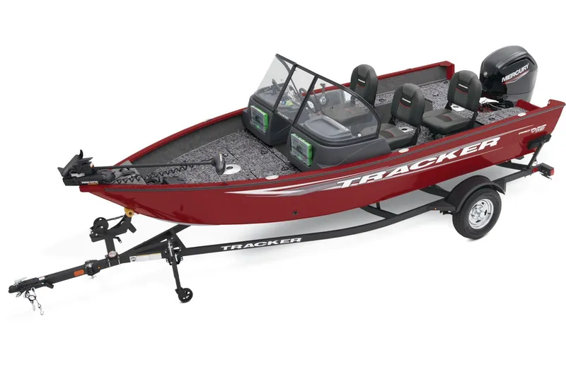The Image of 2025 Tracker Pro Guide V-16 WT boat outside Bass Pro Shops. - 1
