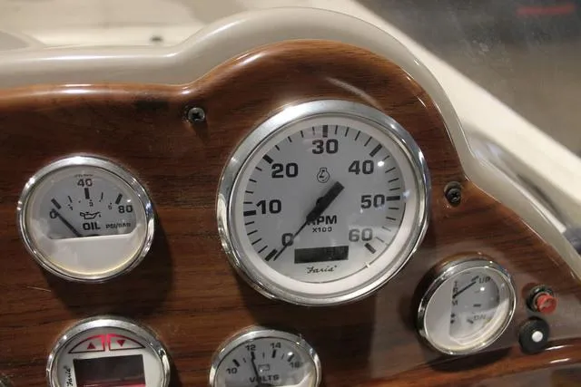 Slide: The Image of Engine compartment of a 2005 Harris-Kayot V220 boat with Volvo Penta engine. - 13