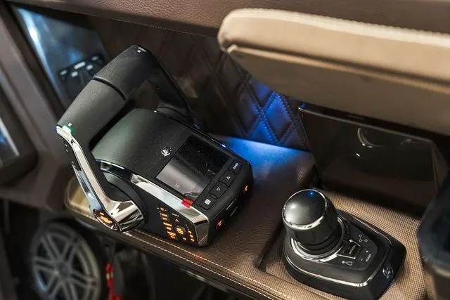 Slide: The Image of Cockpit controls of 2025 Cobalt R33, featuring advanced navigation and ergonomic design. - 23