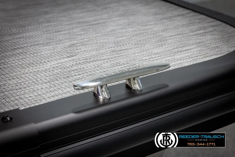 Slide: The Image of 2025 Bennington 22 SSRSE boat cleat on textured deck surface. - 45