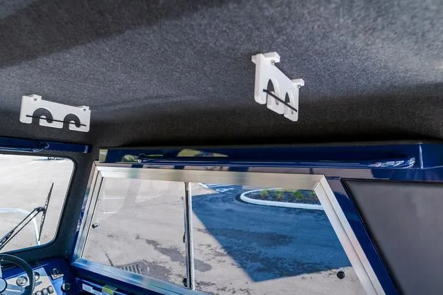 Slide: The Image of 2024 Thunder Jet Alexis Pro 22' interior ceiling and window detail. - 7