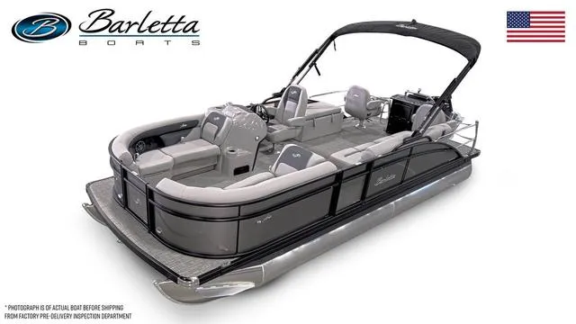 The Image of 2025 Barletta Aria A22CC pontoon boat with sleek design and spacious seating. - 1