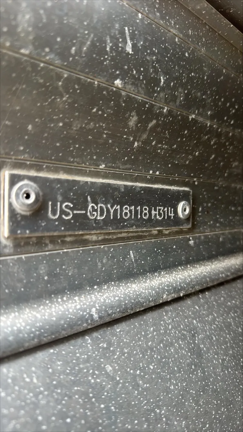 Slide: The Image of Metallic identification plate on a Godfrey AP240EL3, 2014 model. - 14