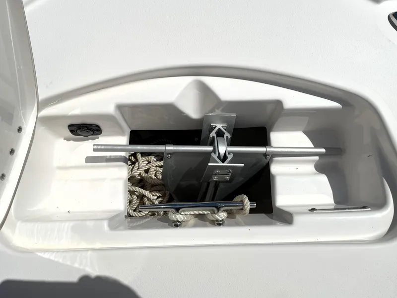 Slide: The Image of Anchor storage compartment on 2020 Tidewater 2300 Carolina Bay boat. - 27