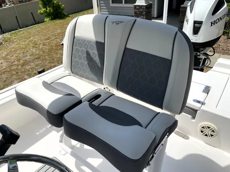 Slide: The Image of 2020 Tidewater 2300 Carolina Bay boat seats with modern design and comfortable cushioning. - 45