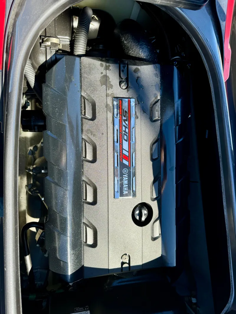 Slide: The Image of 2019 Yamaha WaveRunner FX Cruiser SVHO engine compartment, showcasing powerful performance features. - 4
