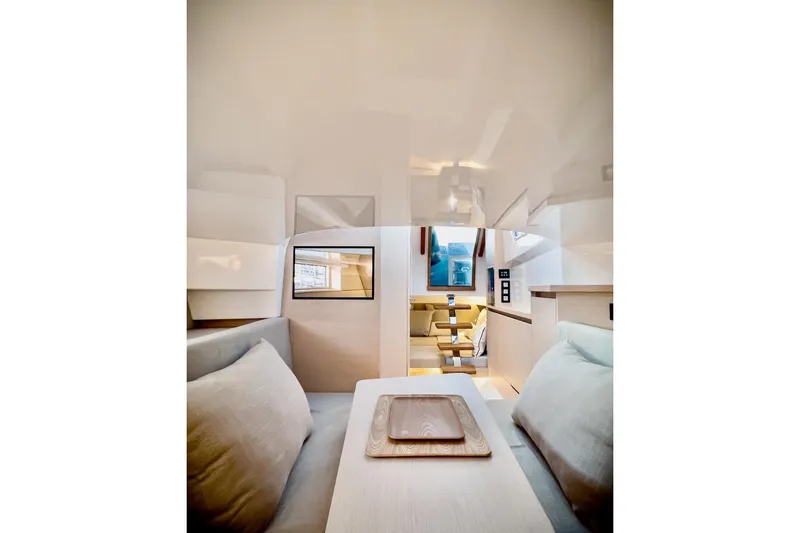 Slide: The Image of 2022 Tesoro T40 Inboard interior with modern design and comfortable seating. - 25