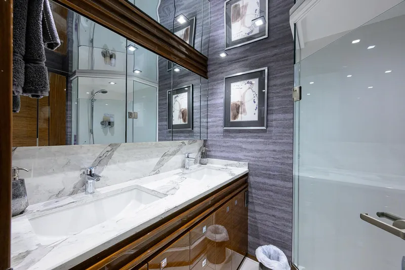 Slide: The Image of Viking 80 A SALT WEAPON - Master Head Sink & Shower - 30