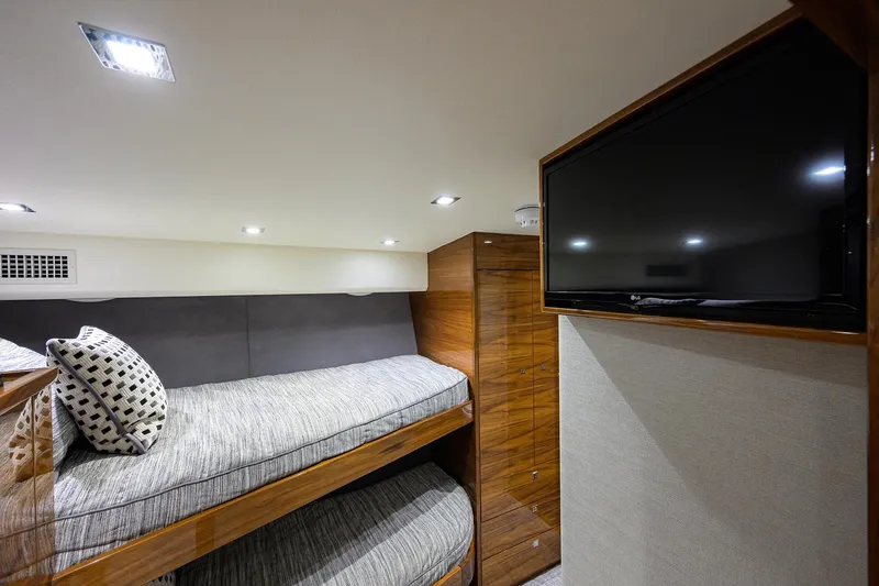 Slide: The Image of Viking 80 A SALT WEAPON - Guest Stateroom Bunks & TV - 34