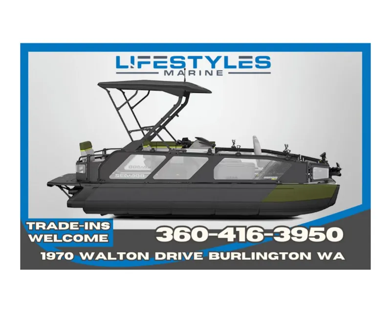 The Image of 2025 Sea-Doo Switch Fish 21 pontoon boat, Lifestyles Marine, easy financing available. - 0