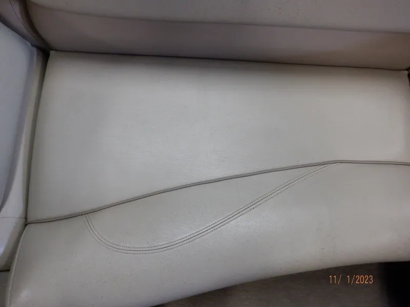 Slide: The Image of Beige seat upholstery of 2013 Sylvan Signature 8523 LZ boat. - 23