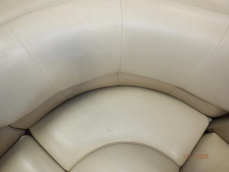 Slide: The Image of Beige leather seating on 2013 Sylvan Signature 8523 LZ boat. - 25