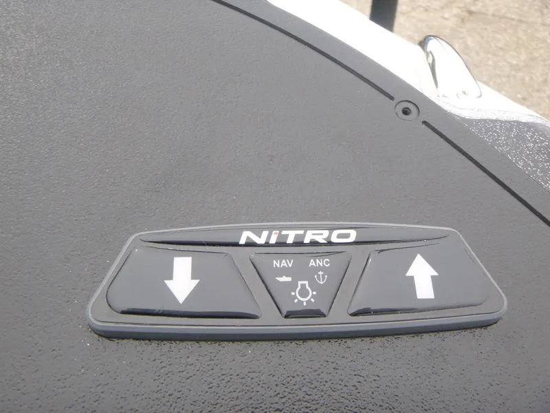 Slide: The Image of Control panel of 2025 Nitro Z21 XL Pro boat with navigation and anchor buttons. - 26