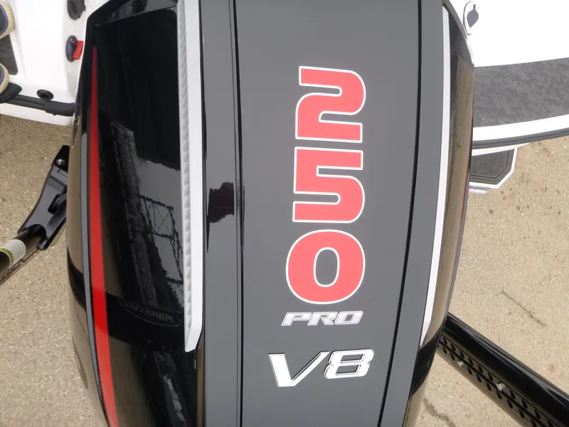 Slide: The Image of 2025 Nitro Z21 XL Pro V8 engine with 250 Pro branding, black and red design. - 31