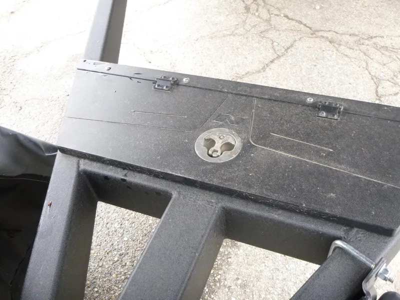 Slide: The Image of 2025 Nitro Z21 XL Pro boat trailer hitch on concrete surface. - 35