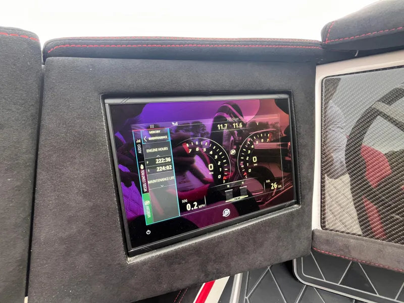 Slide: The Image of Dashboard display of a 2020 Wright Performance 360, featuring digital gauges and controls. - 16
