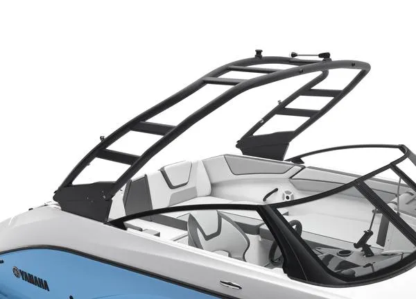 Slide: The Image of 2025 Yamaha Boats AR220 with sleek design and modern interior. - 10