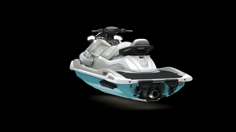 Slide: The Image of 2025 Yamaha Waverunner VX Cruiser with Audio, sleek design, rear view, black background. - 8