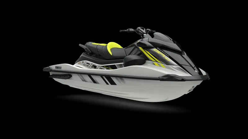 Slide: The Image of 2025 Yamaha Waverunner GP HO with Audio, sleek design, black and white with neon accents. - 4