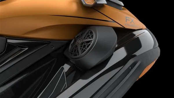 Slide: The Image of 2025 Yamaha Waverunner FX Cruiser HO with Audio, sleek design, close-up view. - 7