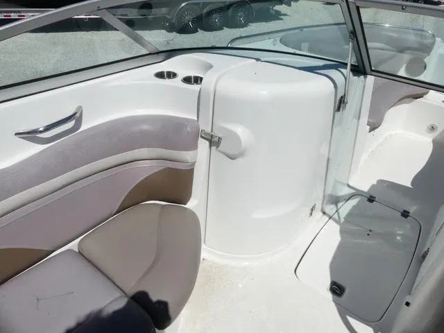 Slide: The Image of Interior of 2018 Hurricane SD 2200 OB boat with seating and storage compartment. - 12
