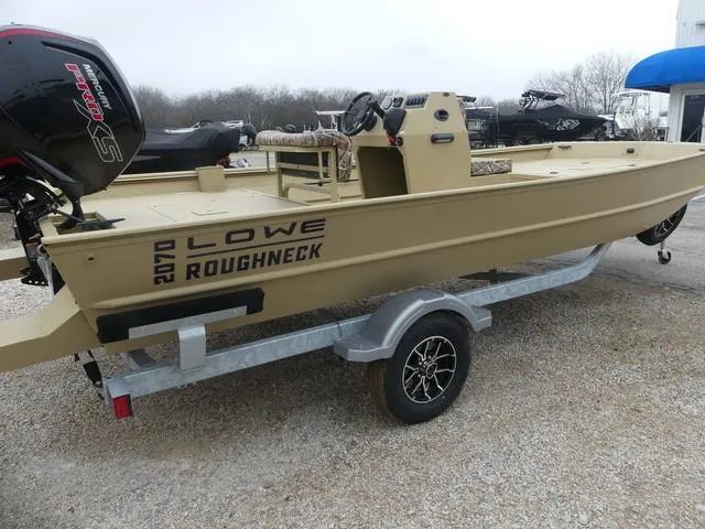 Slide: The Image of Mercury Pro XS outboard motor on a Lowe rx20CC boat, 2025 model. - 2