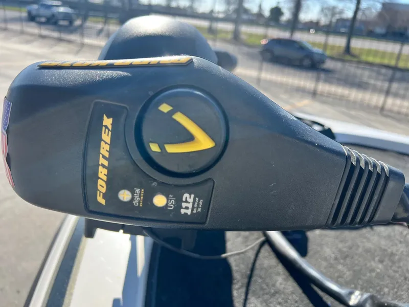 Slide: The Image of Close-up of Fortrex trolling motor on 2007 Skeeter ZX 190 boat. - 11