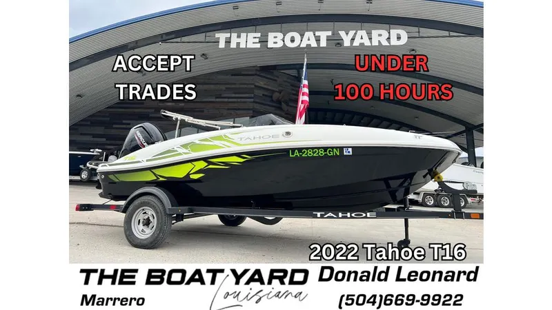 The Image of 2022 Tahoe T16 boat for sale at The Boat Yard, Marrero, Louisiana. - 1