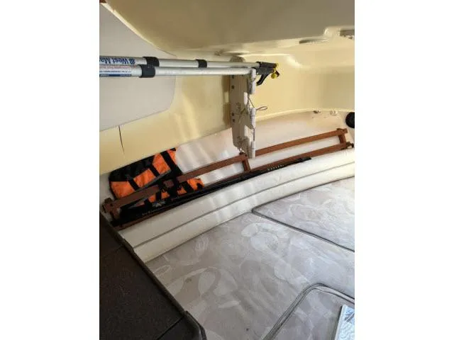 Slide: The Image of Interior cabin of 2005 Grady-White 282 Sailfish boat with safety equipment. - 32