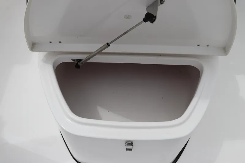 Slide: The Image of Open storage compartment on 2024 Tidewater 256 LXF boat. - 33