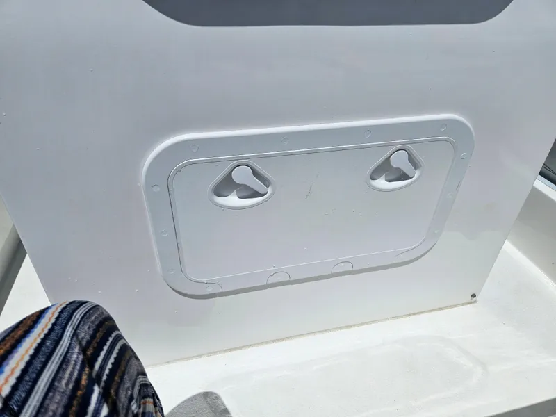 Slide: The Image of AB Inflatables Oceanus 24VST 2020 boat compartment with dual handles. - 26