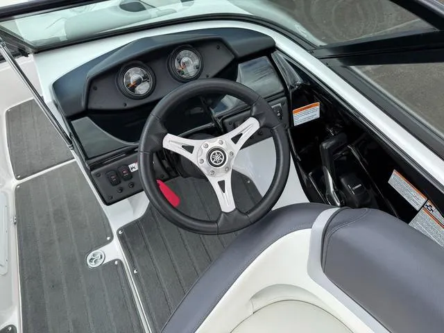 Slide: The Image of 2016 Yamaha Boats AR192 interior with sleek seating and modern design. - 3