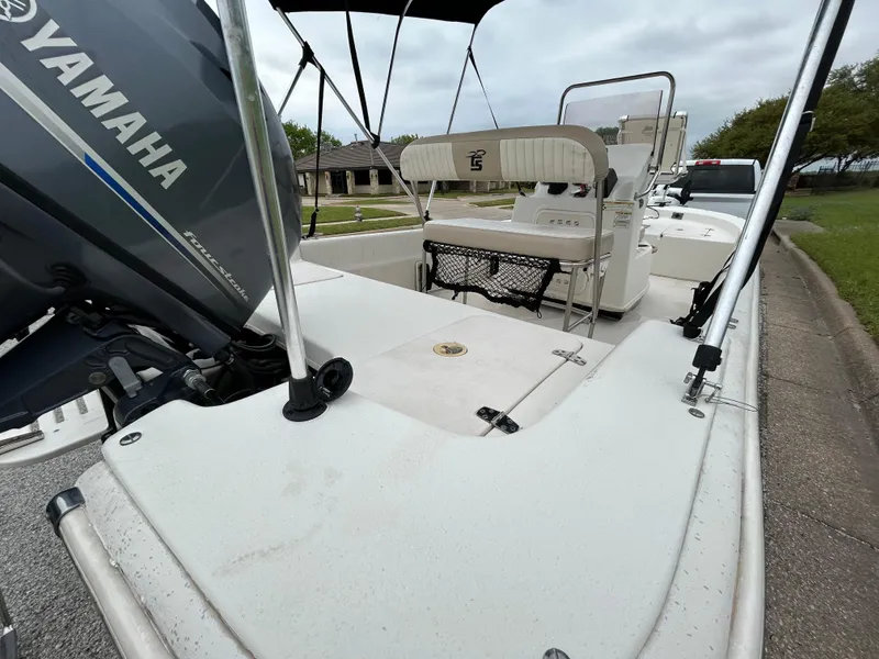 Slide: The Image of 2017 Carolina Skiff JVX Pre-Rig Series 18 with Yamaha engine, parked outdoors. - 46