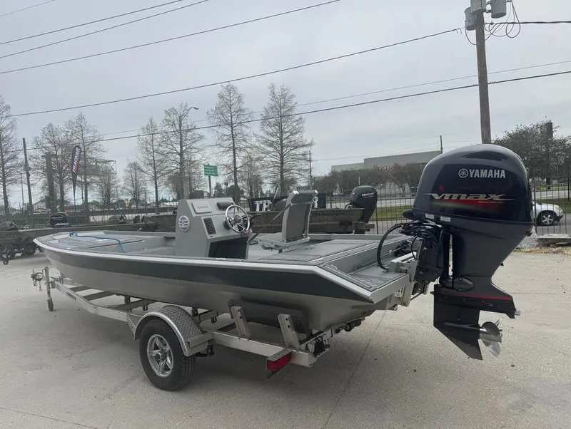 Slide: The Image of 2023 Rene Gros Custom 20 boat with Yamaha VMAX engine on trailer. - 7