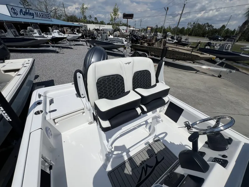 Slide: The Image of 2025 Tidewater 2110 Bay Max boat interior at Ashley Marine dealership. - 10