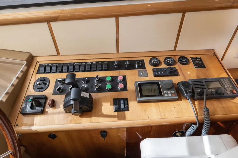 Slide: The Image of Control Panel Conveniently Beside Helm - 13