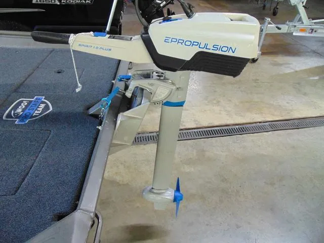 Slide: The Image of Electric outboard motor on a 2016 WeldBilt 1647 boat, featuring ePropulsion branding. - 3