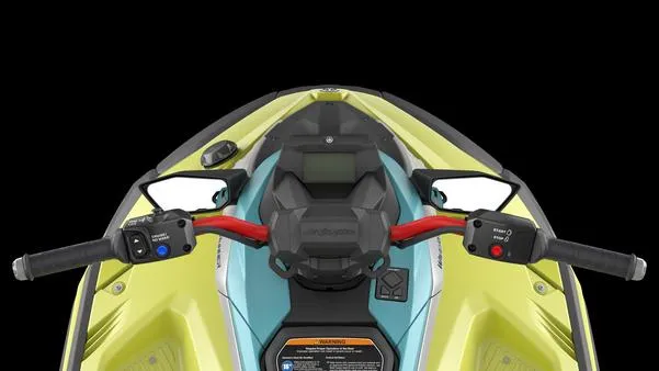 Slide: The Image of 2025 Yamaha Waverunner Jet Blaster Pro 2up, vibrant controls and sleek design, top view. - 9