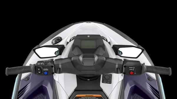 Slide: The Image of 2025 Yamaha Waverunner Jet Blaster LTD 3UP dashboard and controls, top view. - 9