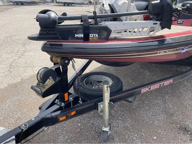 Slide: The Image of 2008 Skeeter ZX190 boat on trailer with Minn Kota Ultrex motor. - 3