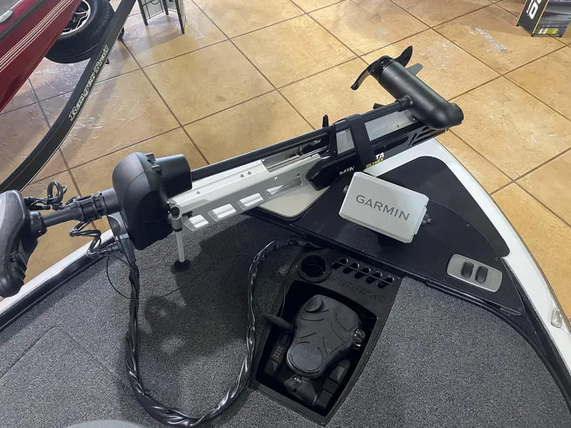 Slide: The Image of 2025 Nitro Z18 Pro boat with Garmin equipment on deck. - 13