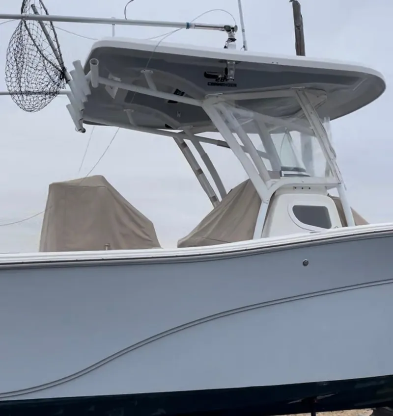 Slide: The Image of 2017 Sea Fox 288 Commander boat with T-top and fishing gear. - 10